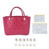 Beach Tote Bag Durable Safe EVA Material Multifunction Space Saving Portable Round Hole Design