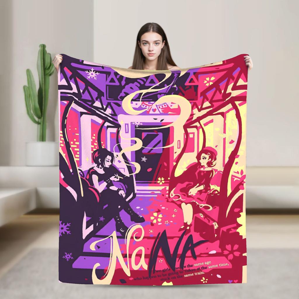 Nana Anime Blankets Quality Soft Warm Bedding Throws Winter Kids Adult Couch Chair Sofa Bed Funny Bedspread