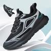 Outdoor Men's Sports Shoes Mesh Breathable Running Shoes Comfortable Lightweight Walking Shoes Non-Slip Thick Soled Casual Shoes
