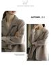 2023 Autumn/Winter Women's High-End Thick Herringbone Wool Coat - Casual Trendy Design