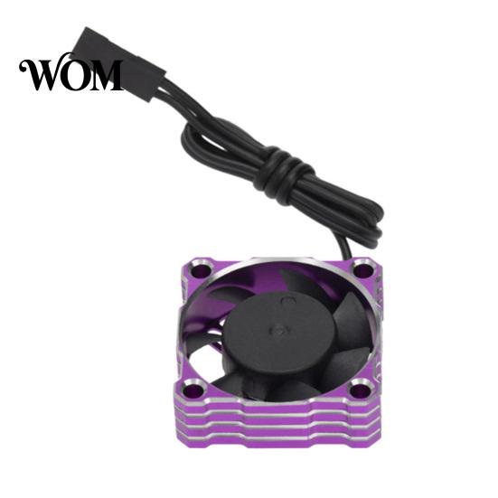 Cooling Fan with Connector RC Car Fan, 5-9V 25000RPM Waterproof Motor for 1/10 Square 1/8 1/12 ESC Engine, 30x30mm Aluminum Heat Dissipation Engine
