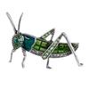Women Locust Grasshopper Rhinestone Inlaid Insect Brooch Pin Bag Jacket Decor