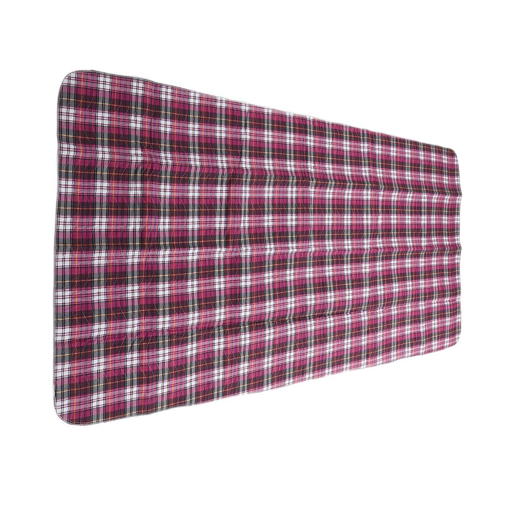 Incontinence Bed Pad Purple Plaid Washable Reusable Heavy Absorbency Hospital Bed Pad for Home Hospi