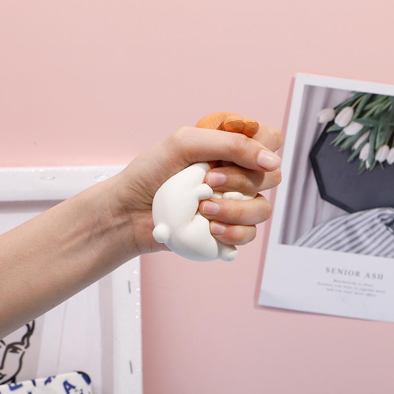 НОВЫЙ для взрослых и детей, милый цыпленок, кролик, клубника, Jumbo, мягкий, Kawaii, животное, медленно растущий мяч для снятия стресса, игрушки-непоседа, сжимаемые игрушки для еды