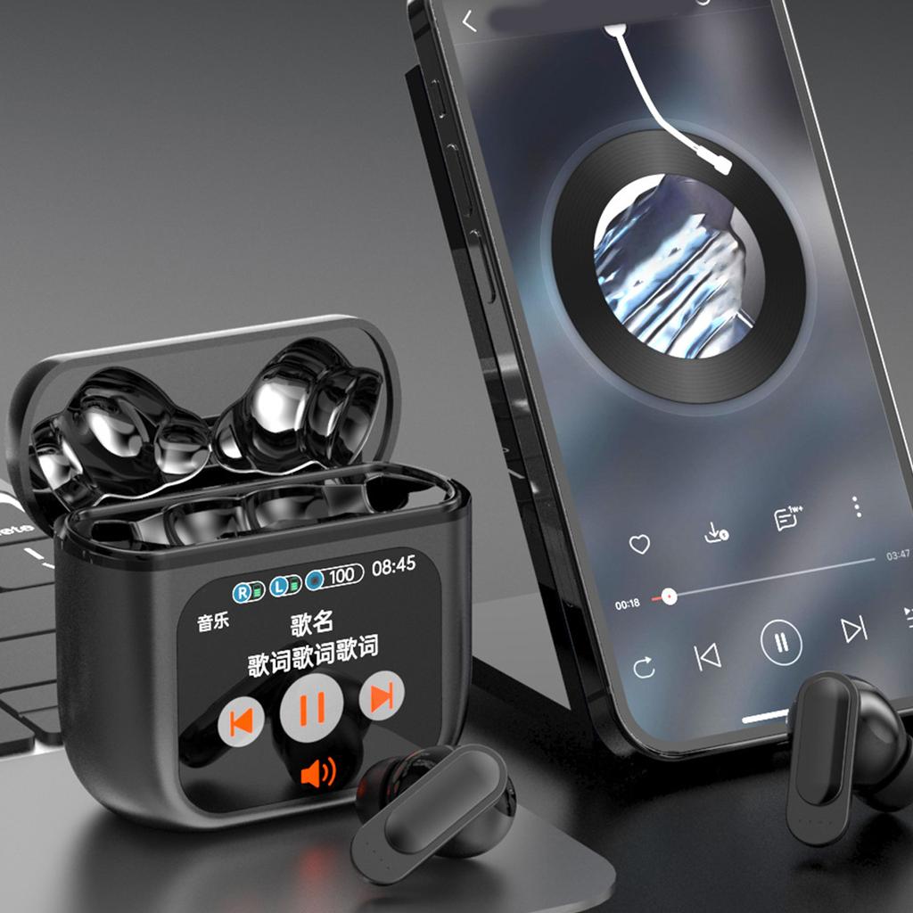 Беспроводные наушники SE60 с поддержкой Bluetooth 5.4, сенсорное управление, светодиодный индикатор питания, истинное шумоподавление H