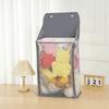 Large Capacity Hanging Mesh Laundry Basket Space Saving Dirty Clothes Storage Bag  Bathroom