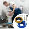 Toilet Flange Rings Set With Bolts Seal Rubber Toilet Installation Flange Seal Set for Leak Frees Bathroom Installation