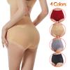 Women's Mid-Waist Briefs Jacquard Lace Thin Belly-Tight Briefs Cotton Bottom Crotch