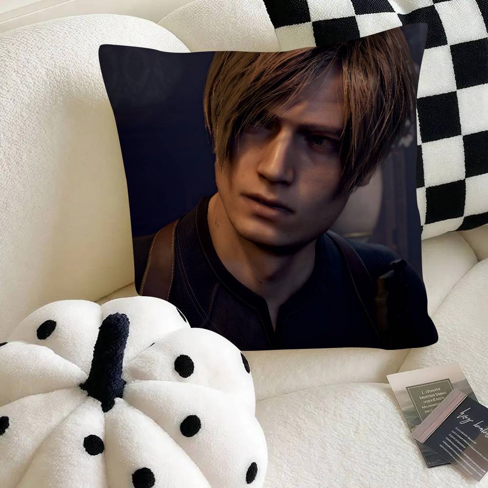 Кейс для подушки Leon Kennedy R-Resident E-Evil Модный квадратный чехол для подушки Спальня Диван Комната Ins Декор Отдых