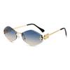 Geometric Square Sunglasses With Uv400 Protection For Casual Outdoor Wear