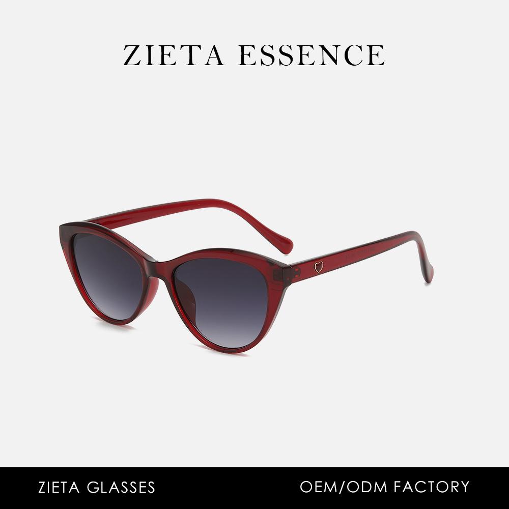 Солнцезащитные очки с оправой «кошачий глаз» в стиле ретро, очки для OOTD, очки высокой четкости, солнцезащитные очки для улицы в стиле «сетка» для крутых девчонок