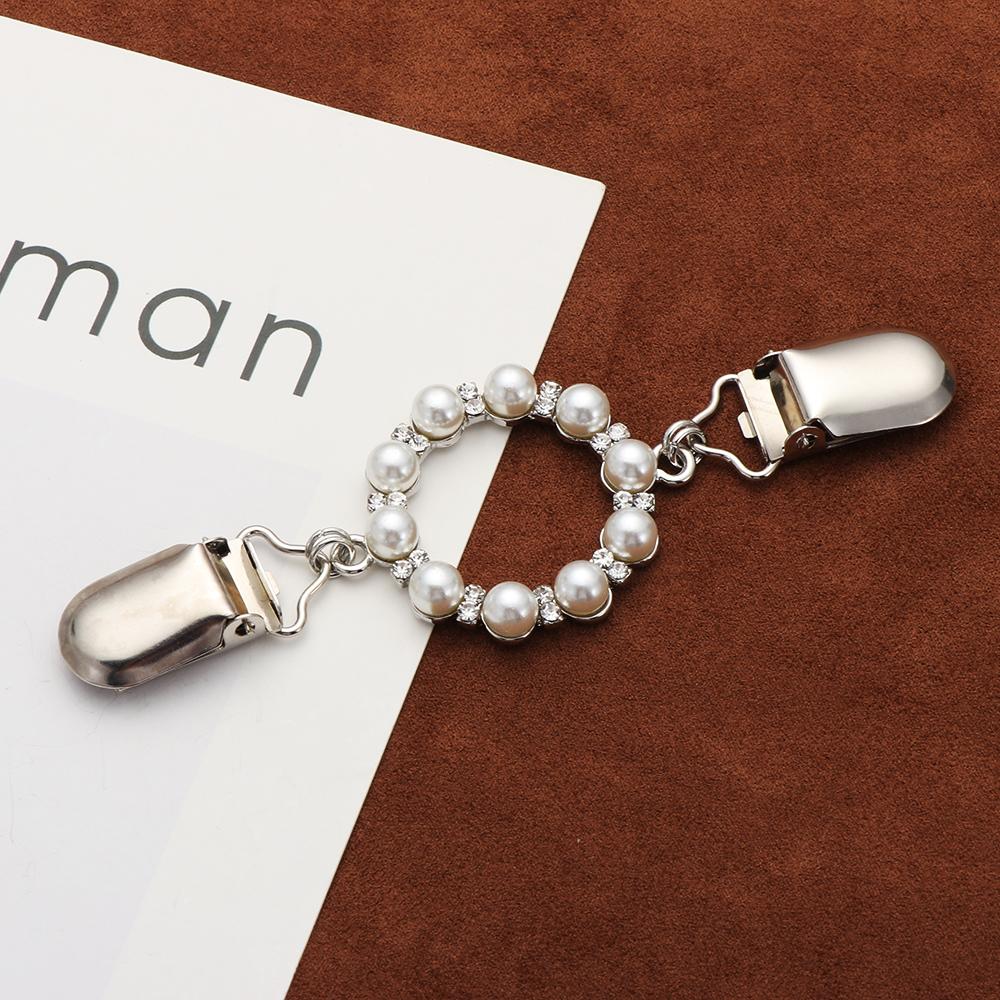 Fashion Gift Charm Shiny Rhinestone Blouse Collar Pin Brooches Women Shawl Clip Cardigan Duck Clip