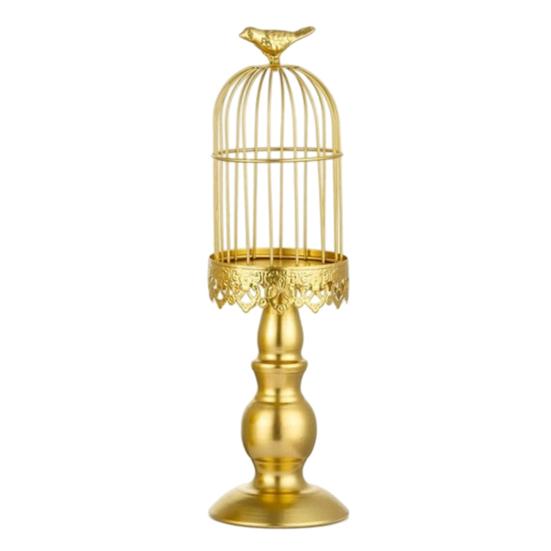 Клетка для птиц подсвечник Yousheng, Винтажный железный подсвечник, Декоративный свадебный centerpiece для