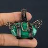 Emerald Pendant, 999 Copper Wire Wrapped Pendant Gemstone Jewelry, Handmade Pendant Amazing Jewelry, Gift For Her