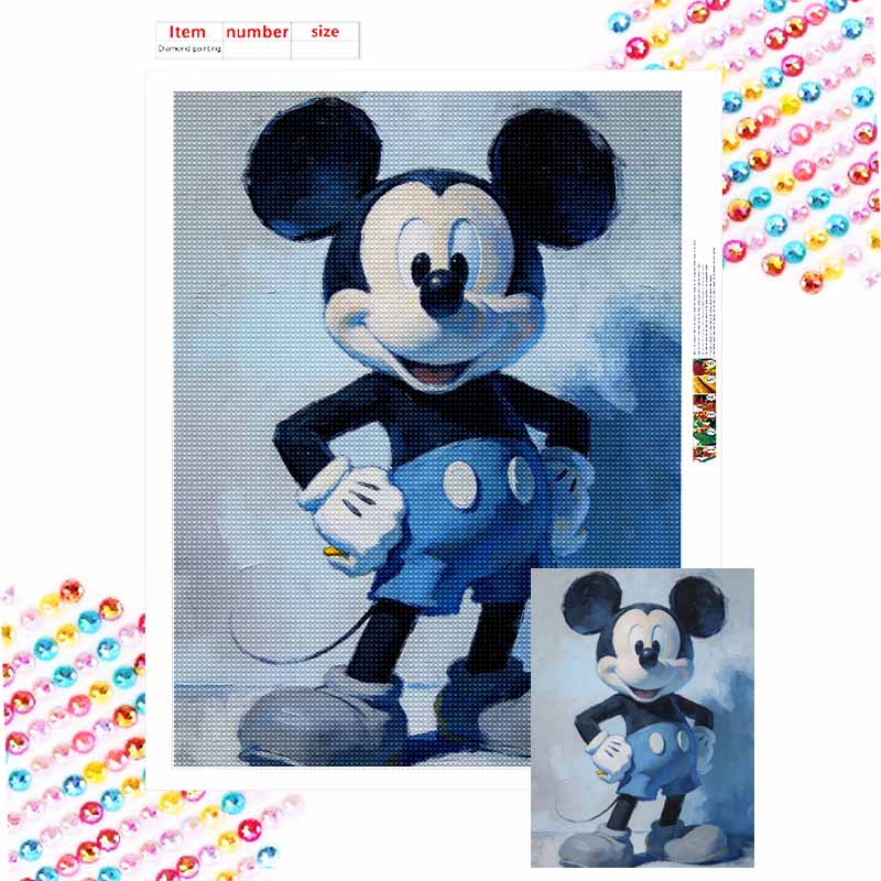 Disney Микки Маус Алмазная Живопись Мозаика Арт-Набор Ручная Работа DIY Декор для Дома