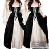 Medieval Renaissance Princess Dress with Binding Waist - Vintage Halloween Costume