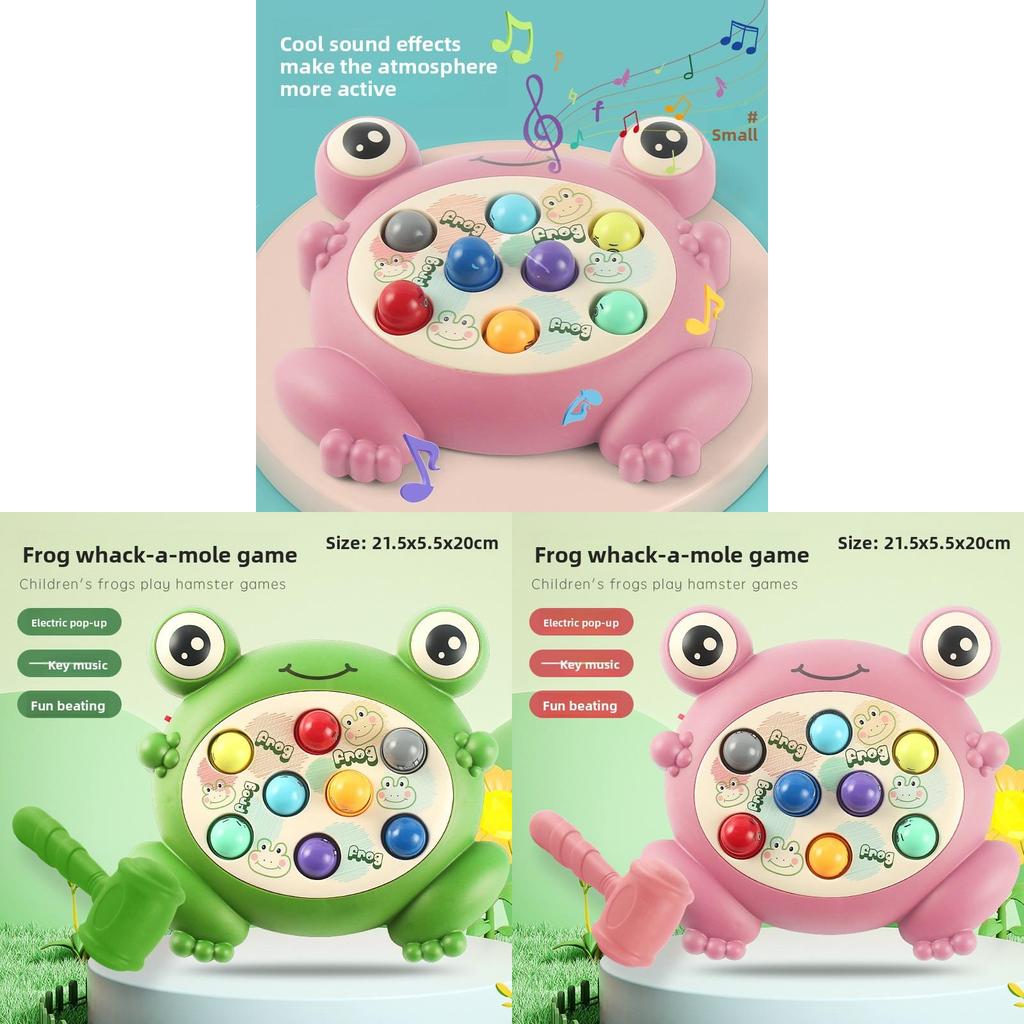 Childrens Touchactivated Frog Moles Whacking Game With Sound And Bright Colors For Learning