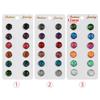 6 Pairs/Set 12mm Silver Jewelry Gift Opal Horse Eye Ear Stud Durzy Earrings Amber
