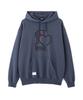 Schott Original Heart Hooded Sweatshirt, Men's, XL (120), Navy, 782-4231002