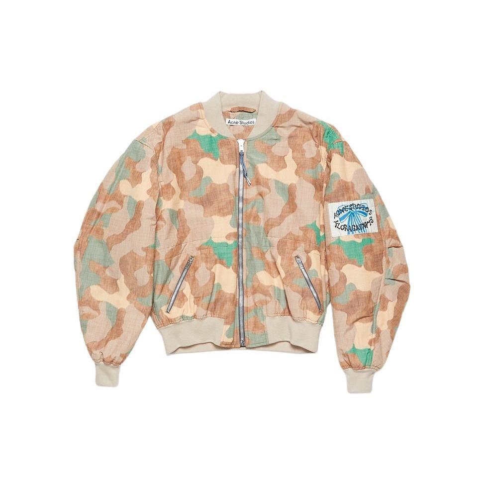 Acne Studios Бомбер на молнии с камуфляжным принтом, унисекс B90753-AH8