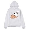 Kawaii Graphic Bubu Dudu Love Sleep Hoodies Bubu Dudu Sweatshirt Cartoon Panda Bear Women Casual Unisex Clothing Fleece Spring Tops