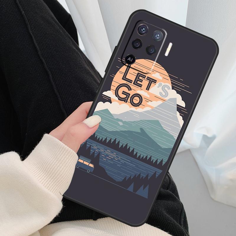Чехол 'Звездное озеро горы' для Oppo A54 A74 A94 A18 A57 A17 A77 A38 A58 A78 A98 A80 A60 A40 A96 A76 A16 A15 A5 Pro