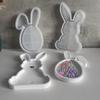 Силиконовая форма для подноса в виде кролика, сделай сам, форма для бетонного цементного блюда для хранения пасхального кролика, форма для тарелки для демонстрации ювелирных изделий, формы для литья из гипса и смолы