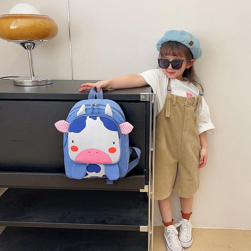 Стильный нейлоновый рюкзак с животными для малышей, дышащий школьный рюкзак для детей
