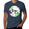 Be Like Plants And Grow Tshirt Simple Casual Short Sleeve Cotton Tshirt
