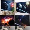 Cosmic Planet Home Decoration Tapestry Background Cloth Yoga Mat Bed Sheet Sofa Blanket