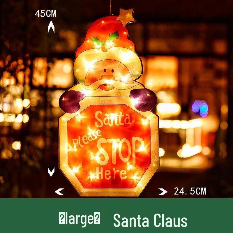 LED Christmas Suction Cup Window Lights: Indoor Decorative Hanging Festival Lights