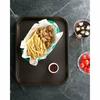 Serving Trays 24395 Brown Plastic Fast Food Tray, 10 By 14-Inch, (Set of 6)