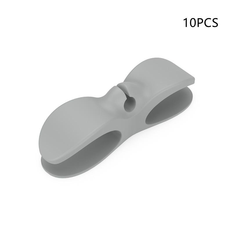 10pcs Wire Cable Organizer Plug Retainer Management Clip Adhesive Power Cord Winder Home Kitchen Appliances Durable Winder