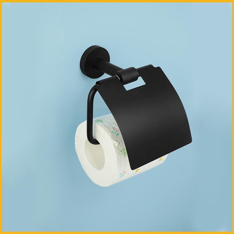Матово-черный настенный держатель для полотенец из нержавеющей стали, крючок для халата, держатель для бумаги, держатель для туалетной щетки, аксессуары для ванной комнаты