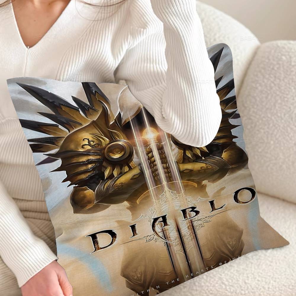 RPG Игра D-Diablo 4 Персонализированные изображение текст домашние декоративные подушки Бытовые подарки 45x45см
