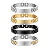 10MM -15MM Personalized Engraving Bracelet Stainless Steel Wrist Bangle for Men Outdoor