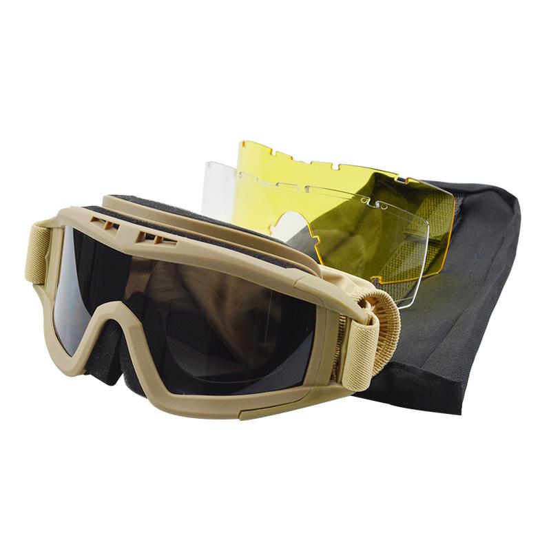 New upgraded version of tactical goggles, impact-resistant, high-definition, sports windproof and impact-resistant glasses for military enthusiasts