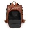 Soft Leather Backpack Women's Large Capacity Backpack Student Schoolbag
