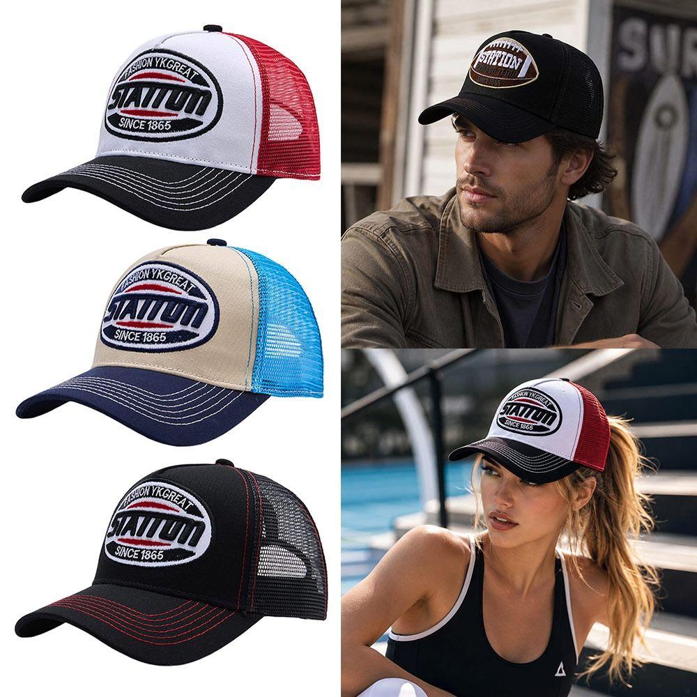 Mesh Baseball Cap Summer Snapback Cap Streetwear Dad Hat Outdoor