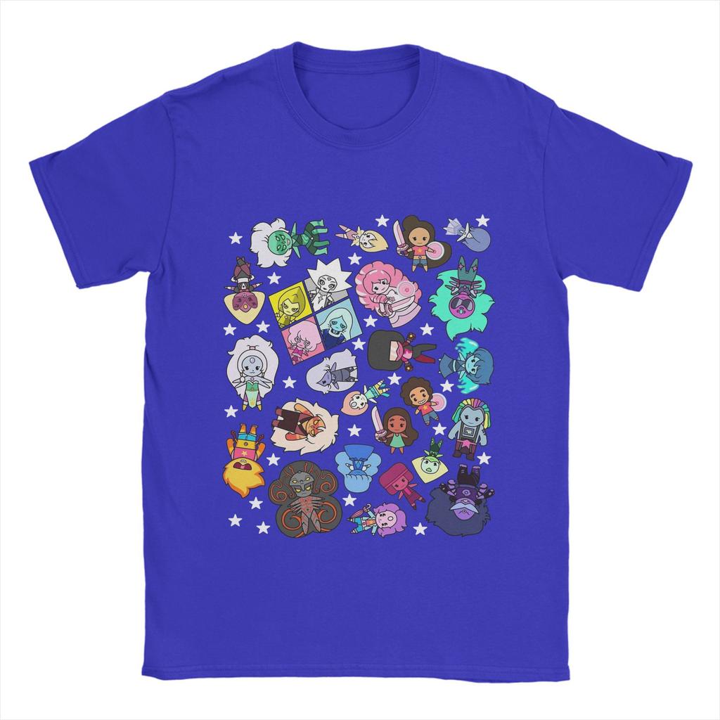 Футболка Steven Universe Летняя Хлопковая Футболка для Мужской Моды Повседневная Футболка с Коротким Рукавом Y2K Ретро Футболки