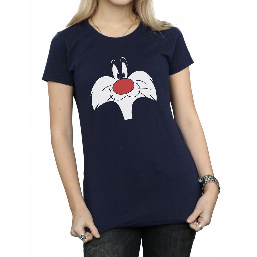 Looney Tunes Womens/Ladies Sylvester Big Face Cotton T-Shirt