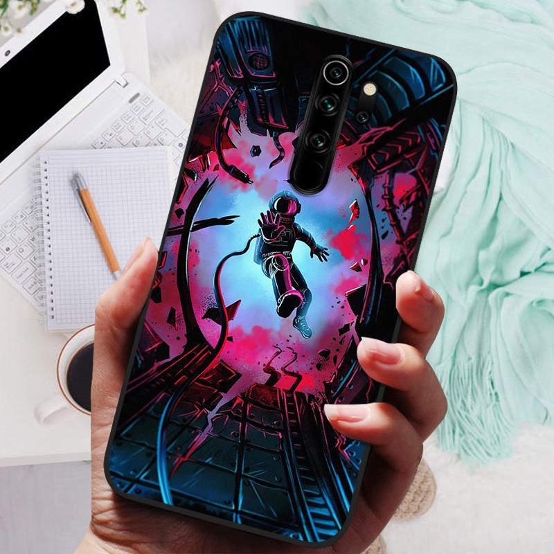 Чехол для телефона Xiaomi Redmi Note 8 Pro, силиконовый, милый, черный бампер, мягкий ТПУ, чехол-бампер для Redmi Note8 Pro 8Pro, задняя крышка, Fundas
