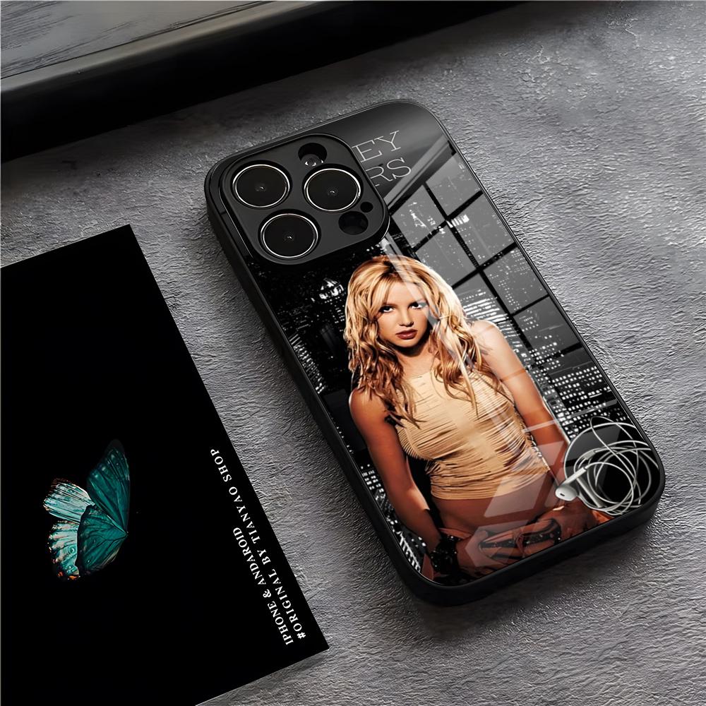 Britney Spears Phone Case For IPhone 17 Pro Max 15 Pro 16 14 Plus 12 13 Mini 11 Pro Shockproof Glass Cover