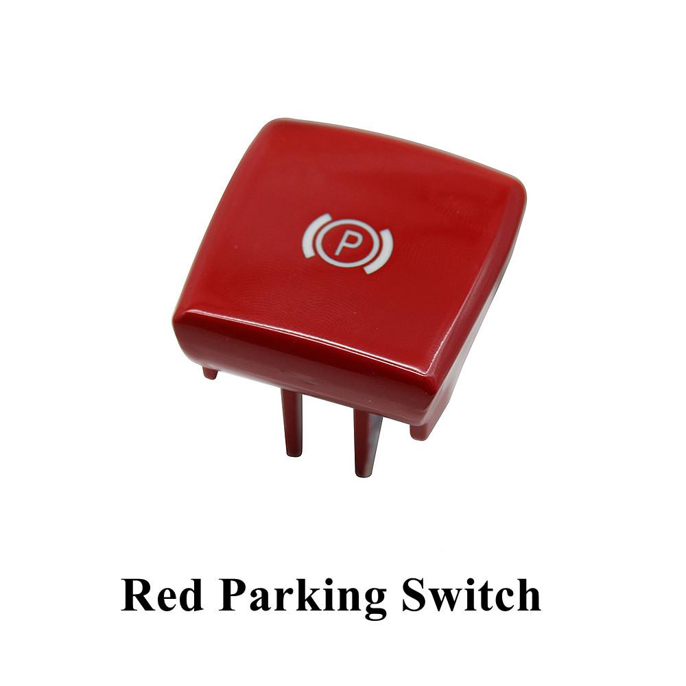 Black Red Car Electronic Handbrake Parking Brake Switch P Button Auto H Cover For BMW X5 X6 E70 E71 E72 2007-2013 61319148508