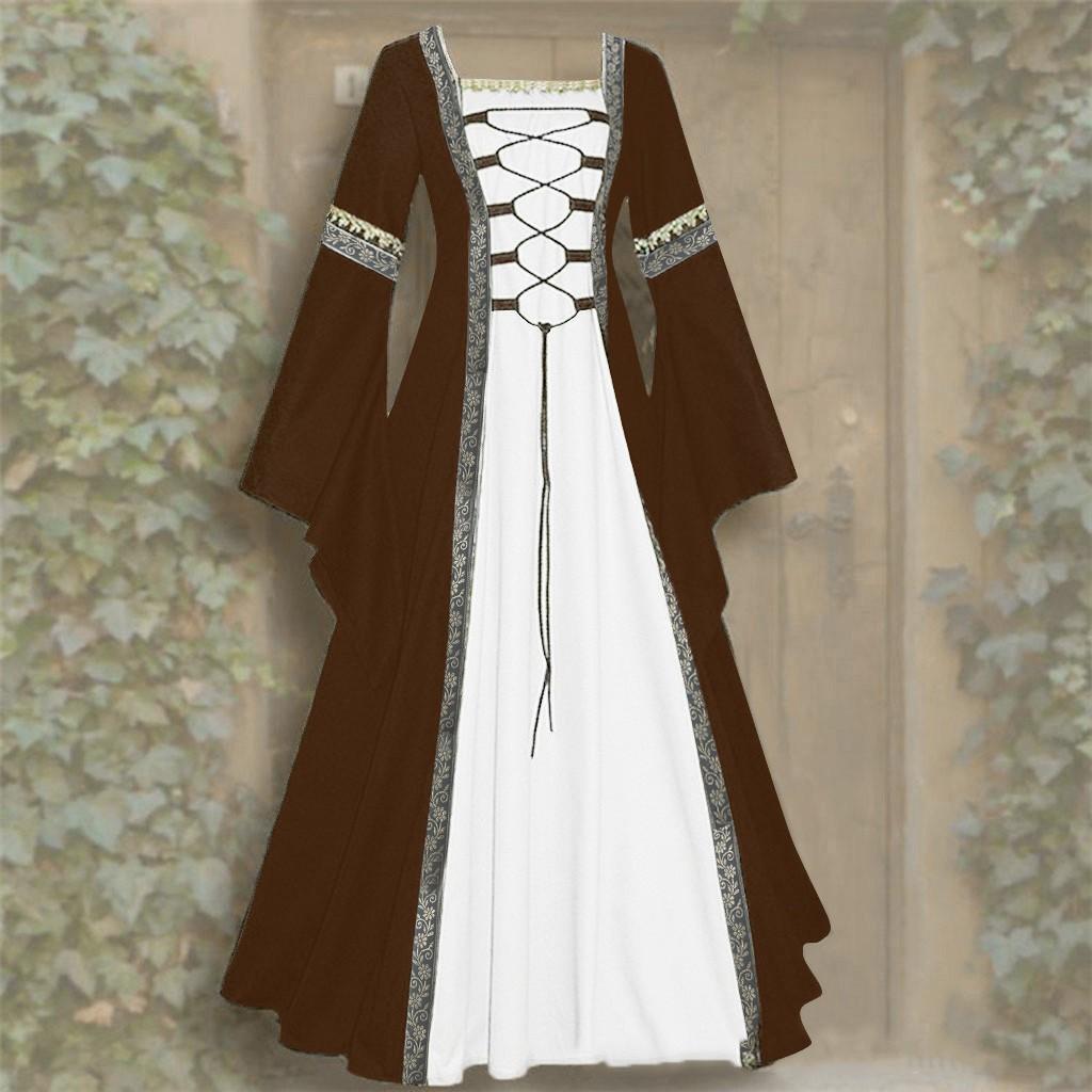 Women's Vintage Floor Length Gothic Cosplay Dress