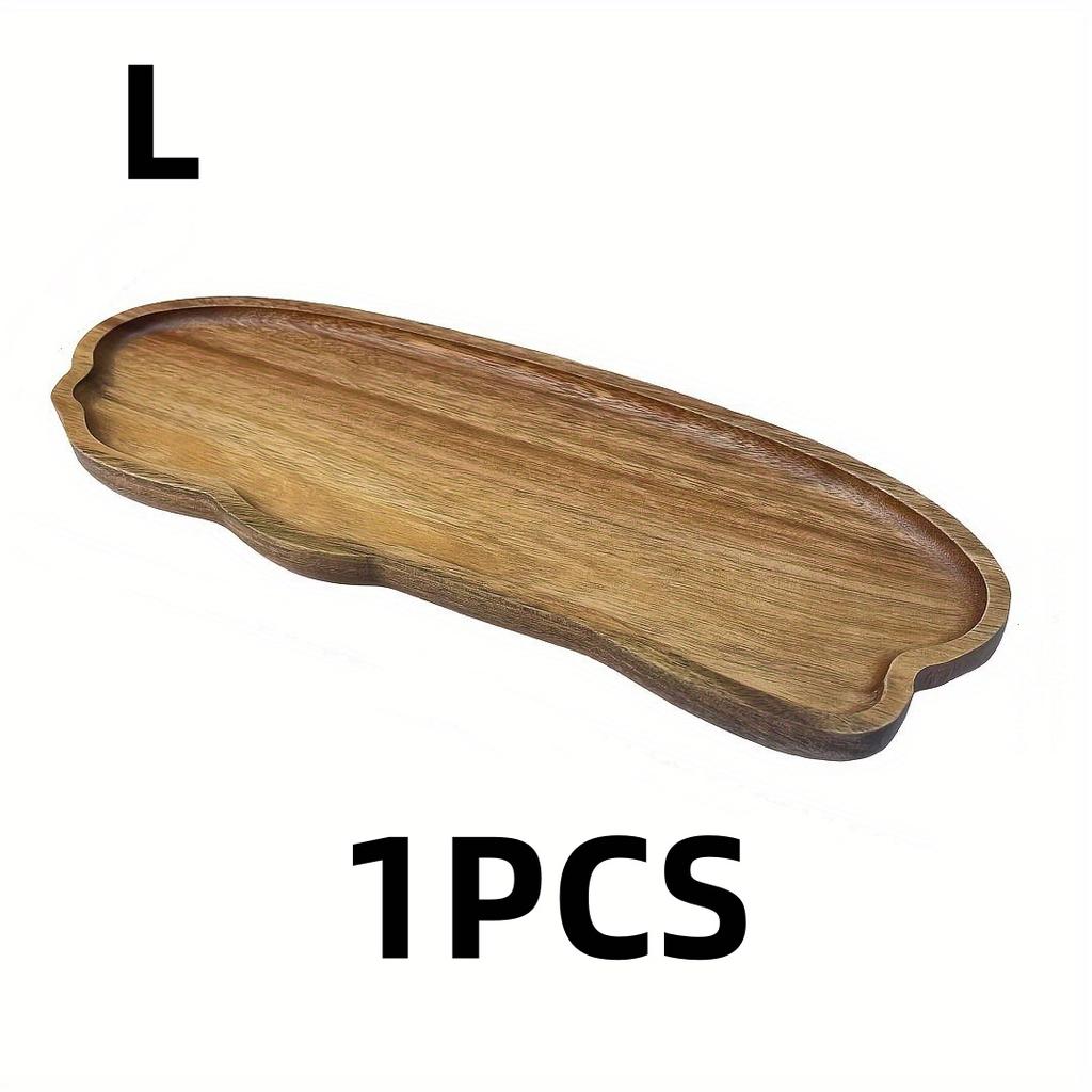 1pcs Wooden Tea Tray Cloud-Shaped Fruit Dessert Candy Coffee Plate Home Decoration Bread Snacks Cakes Tableware Kitchen Supplies