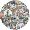 50PCS Navigation Sticker Decorative Guitar Phone Case DIY Luggage Laptop Tablet Motorcycle Waterproof Sticker Toy