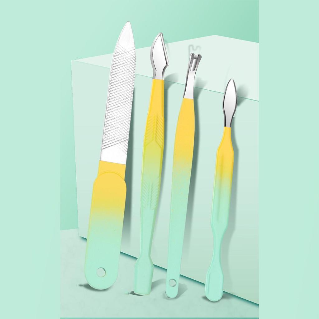 7/10/12/18 Pieces Brand New Gradient Colour Nail Clipper Set, Stainless Steel Manicure Tools Pedicure Tools, Men Women Personal Beauty Care Tools