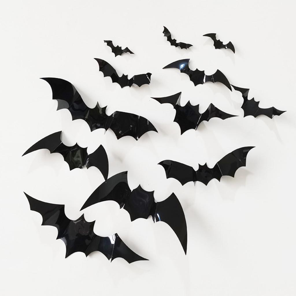 Halloween Decoration Wall Stickers 3D Stereo Stickers 12pcs