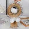 Stuffed Lion Plush Pendant with Tail Cute Animal Keychain Cute Plush Lion Keychain  Children